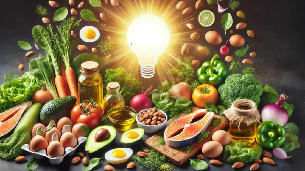 Everything Started Making Sense - A symbolic image of healthy keto foods including avocados, salmon, nuts, and leafy greens representing a lifestyle shift